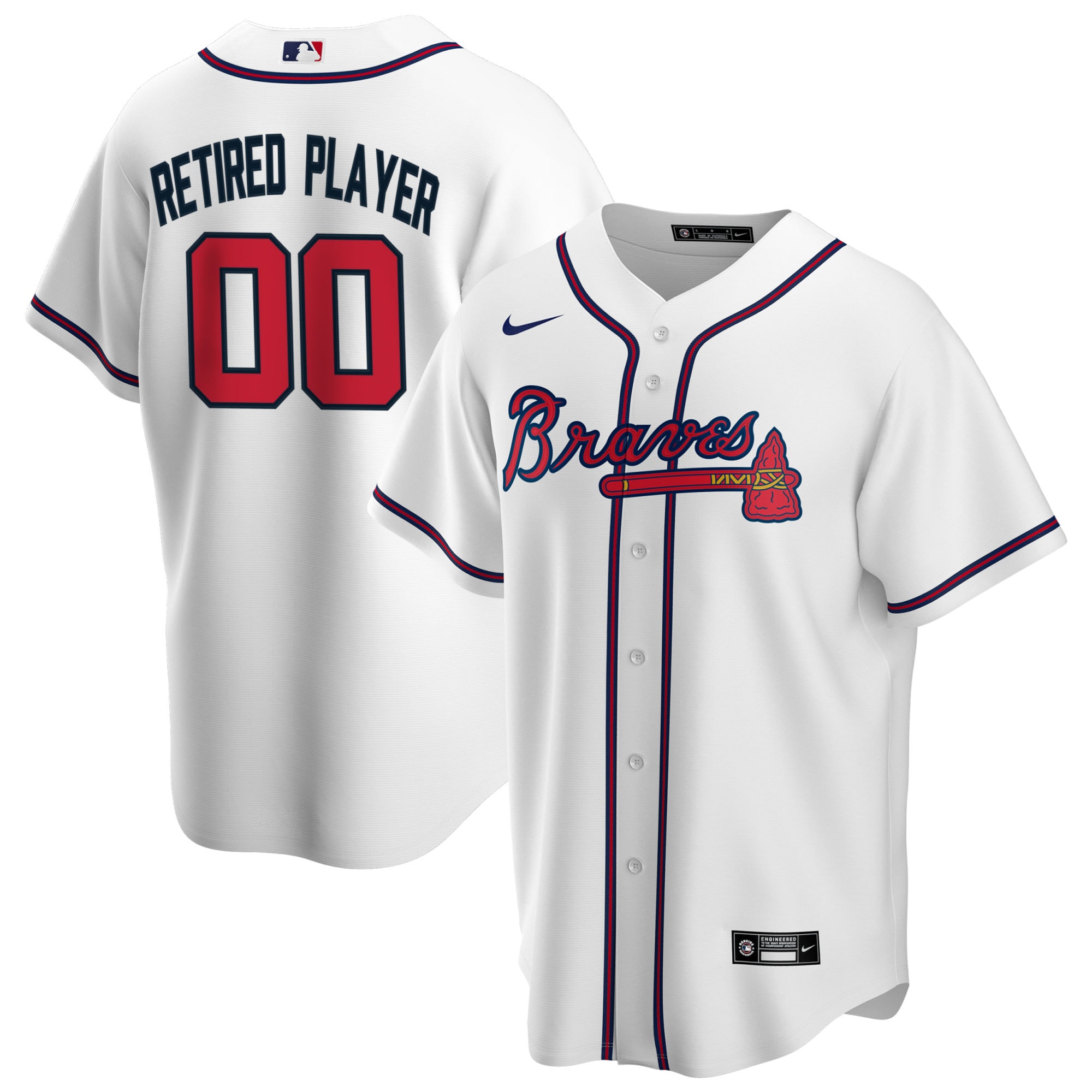 Men's Atlanta Braves Stitches Royal Cooperstown Collection Team Jersey
