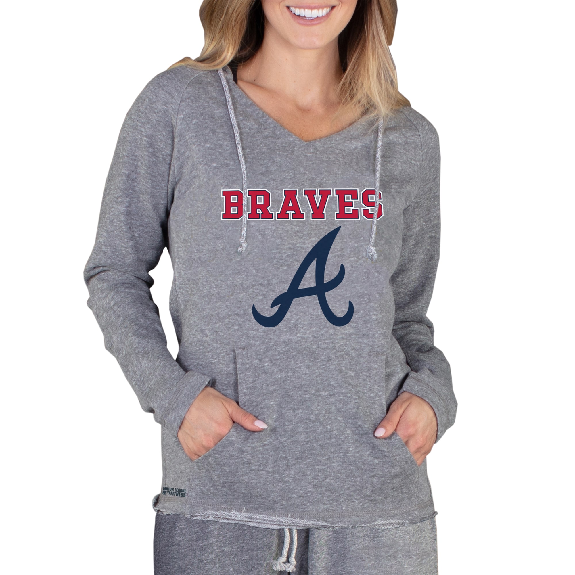 Women's Atlanta Braves Nike Navy Authentic Collection Pregame Performance  Pullover Hoodie